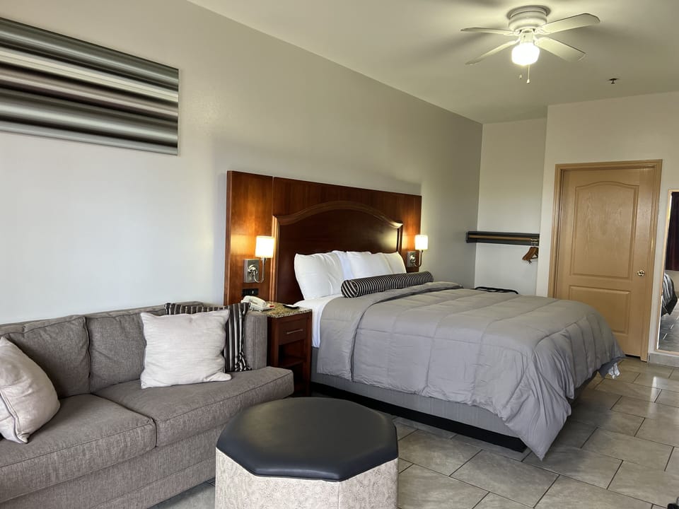 Deluxe Room, 1 King Bed with Sofa bed, Non Smoking | Desk, blackout drapes, iron/ironing board, bed sheets