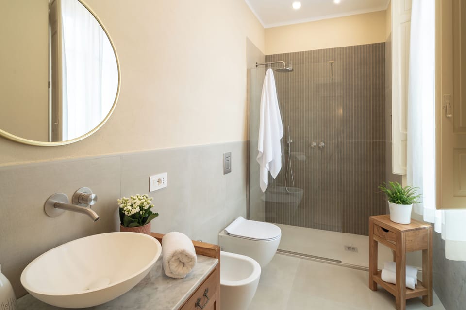 Classic Room | Bathroom | Shower, rainfall showerhead, free toiletries, hair dryer