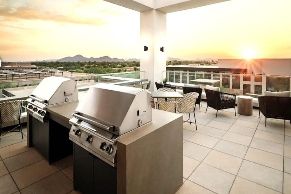 Outside grills for complex