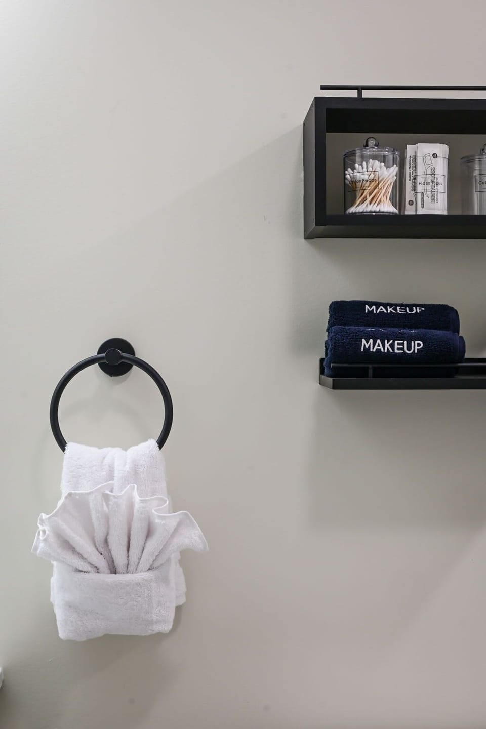 Thoughtfully stocked bathroom with fresh towels and guest essentials ready for your stay.