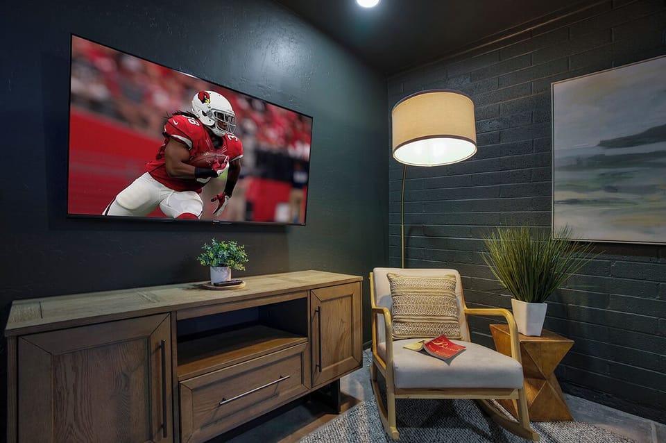 Stylish décor with vibrant accents
