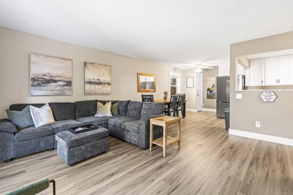Bright Living Area | Open Layout with Modern Flooring & Natural Light