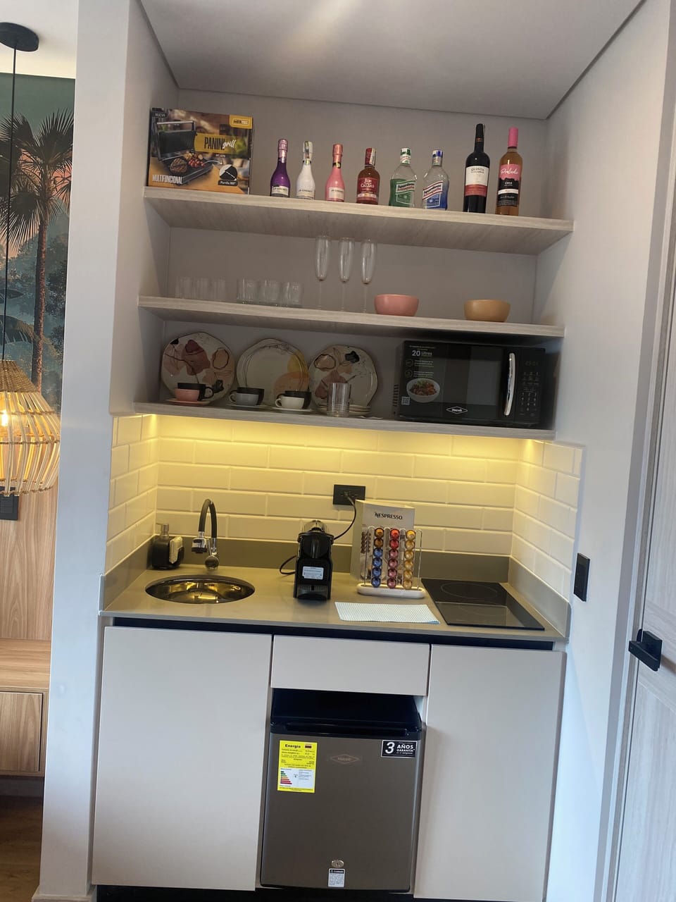 Luxury Double or Twin Room, City View | Private kitchen | Mini-fridge, microwave, oven, stovetop