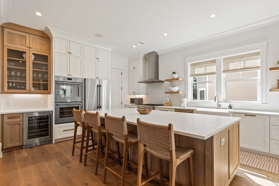Beautiful stainless steel appliances