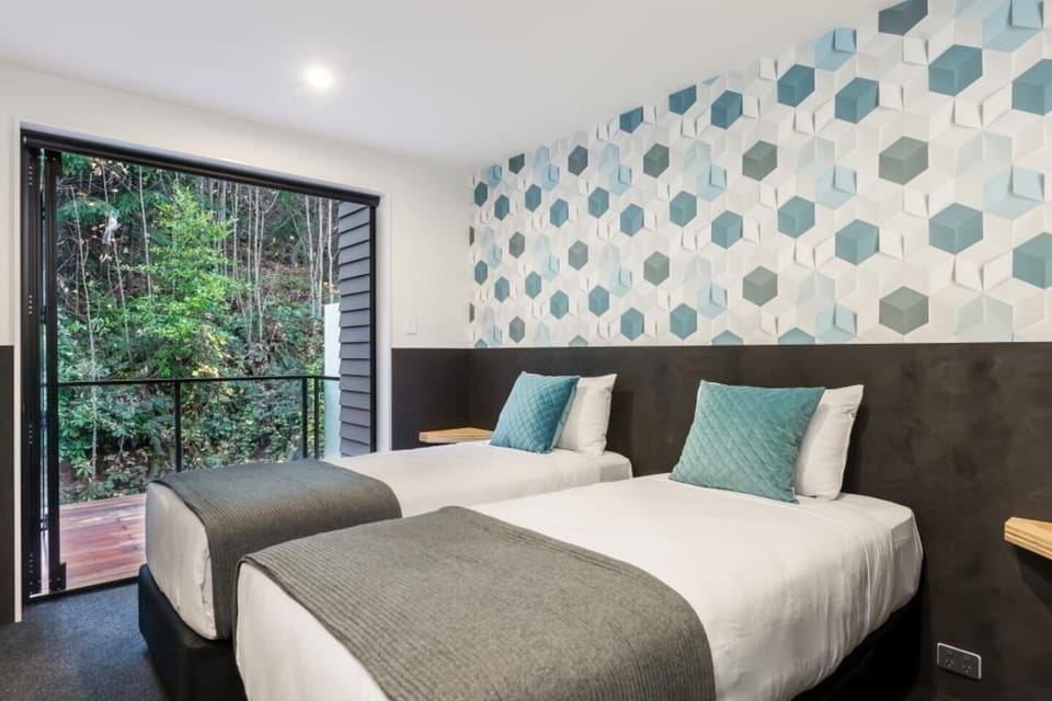Bedroom can be setup either with a superking bed or twin single beds