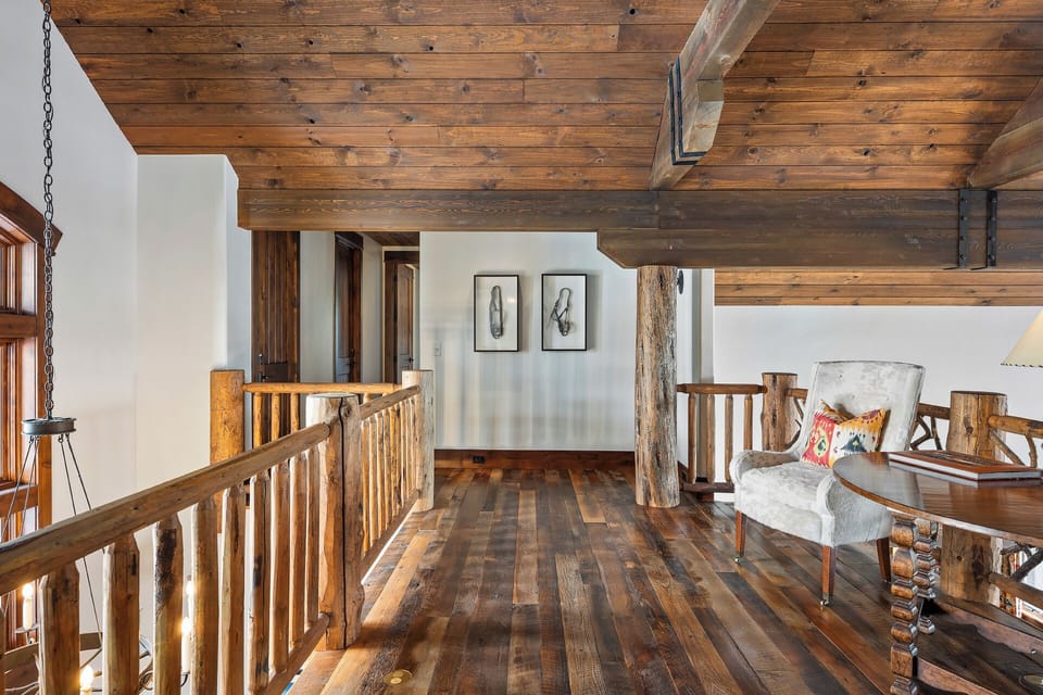 Head up the stairs to find the upper level