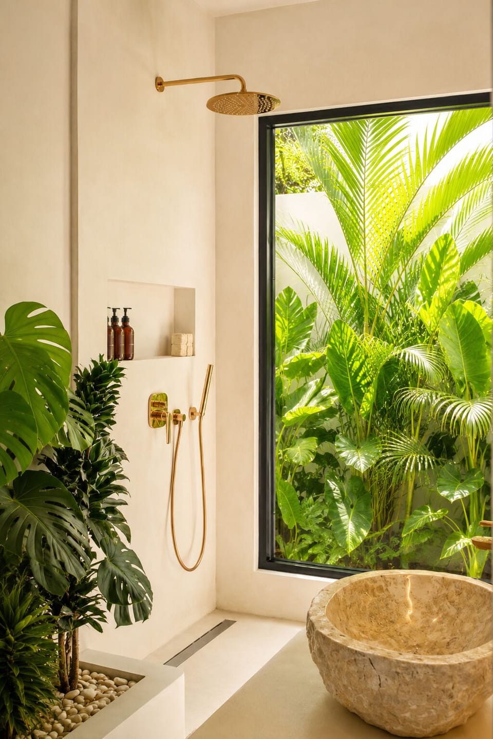 Luxury Suite, 1 King Bed, non heated Tub | Bathroom | Shower, hair dryer, bathrobes, towels