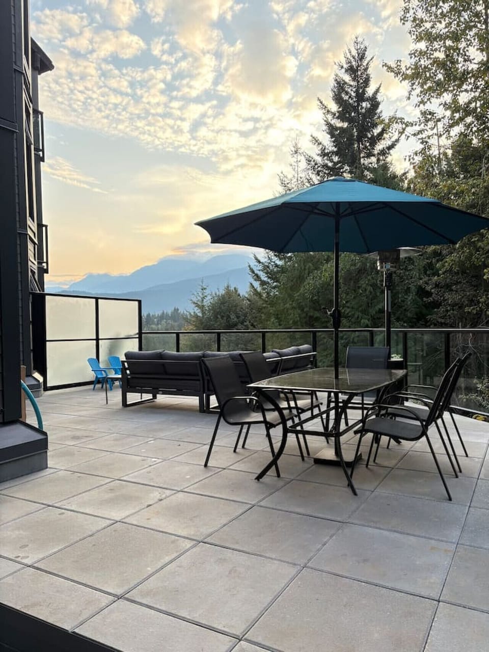 Our unit`s Brand new mountain view patio just completed in August 2025