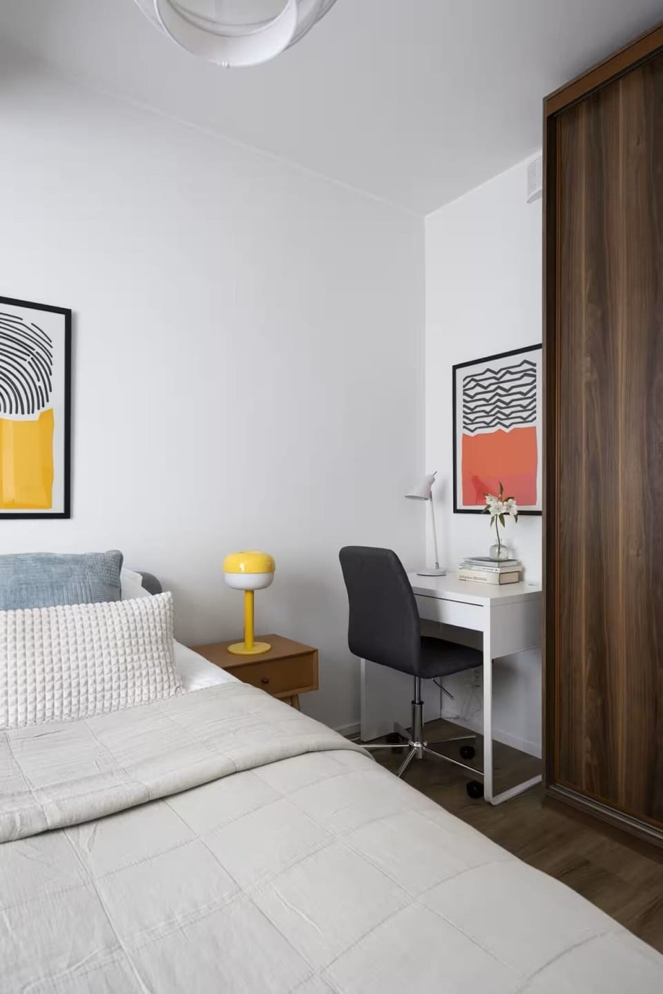 Superior Apartment, City View | Desk, laptop workspace, blackout drapes, iron/ironing board