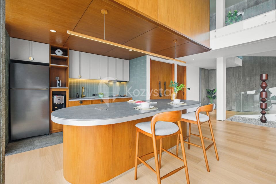 Villa, 3 Bedrooms, Mountain View | Private kitchen | Full-size fridge, microwave, oven, stovetop