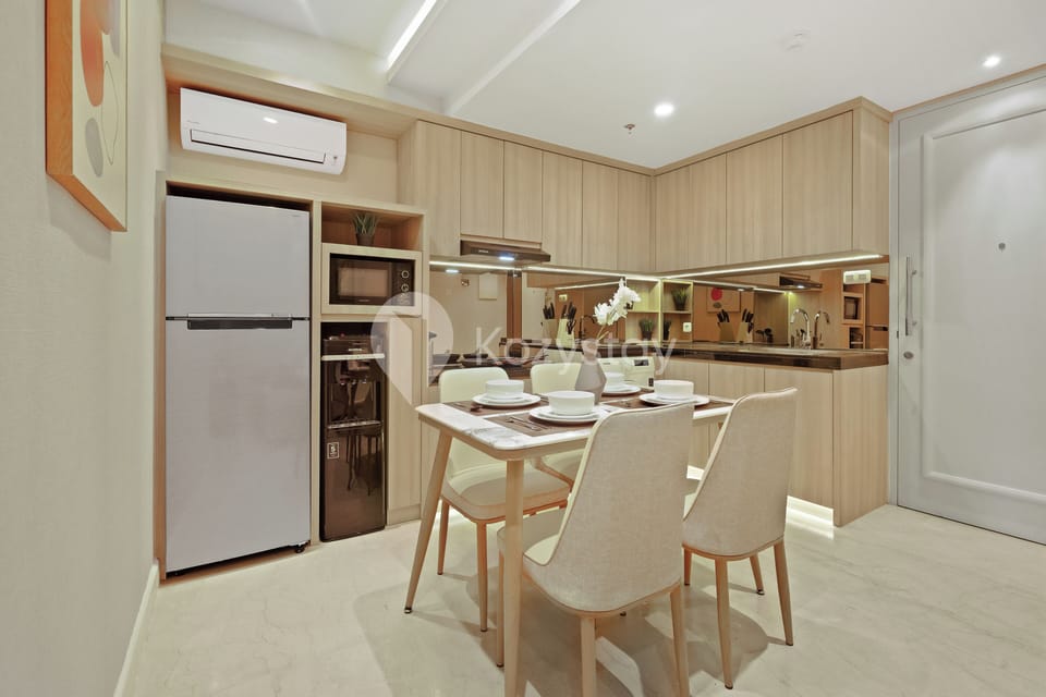 Apartment, 2 Bedrooms, Courtyard View | Private kitchen | Full-size fridge, microwave, stovetop, rice cooker