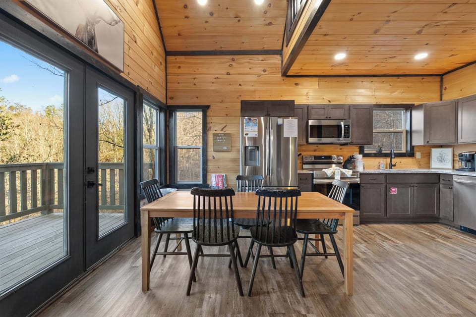Gather around the table for meals and game nights.