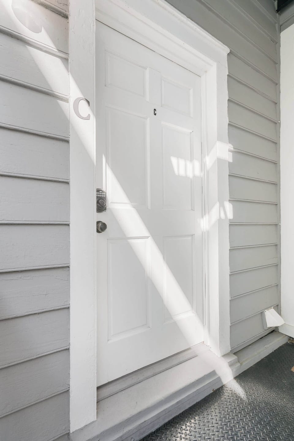 Private entrance to the unit
