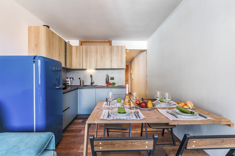 Standard Studio, Balcony, Mountain View (Studio Valleverde 21D Ski In Ski Out) | Private kitchen