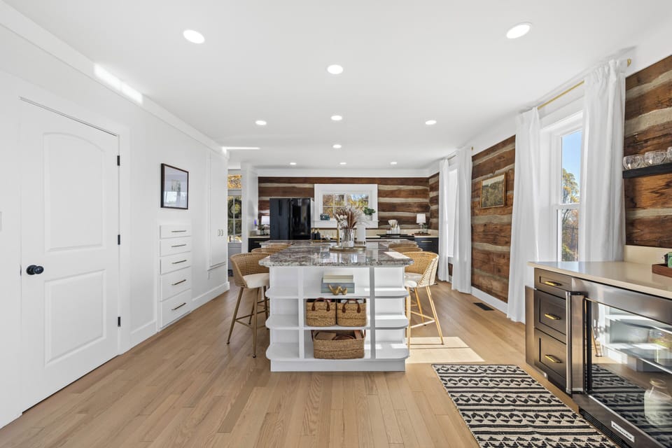 A chef’s dream with high-end appliances.