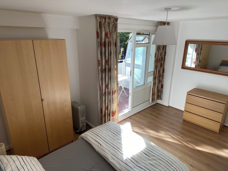 Master bedroom with private balcony