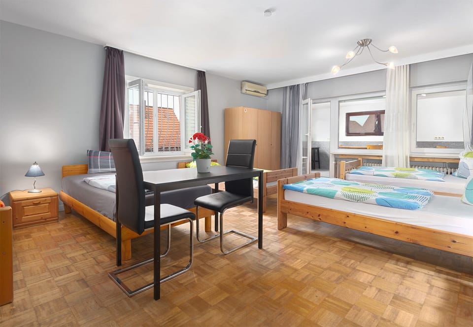 Quadruple Room, Courtyard View | Free WiFi, bed sheets