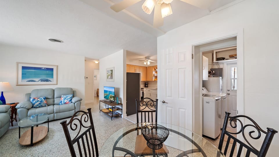 Dining room with seating for four.