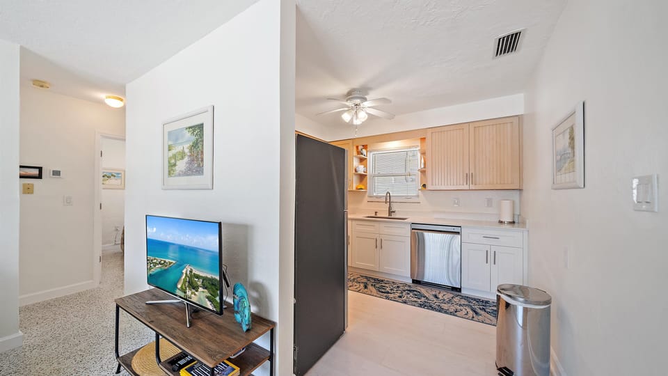Bright open kitchen with everything you need for your stay.