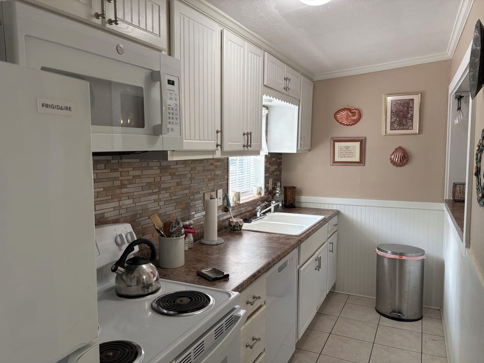 The galley kitchen