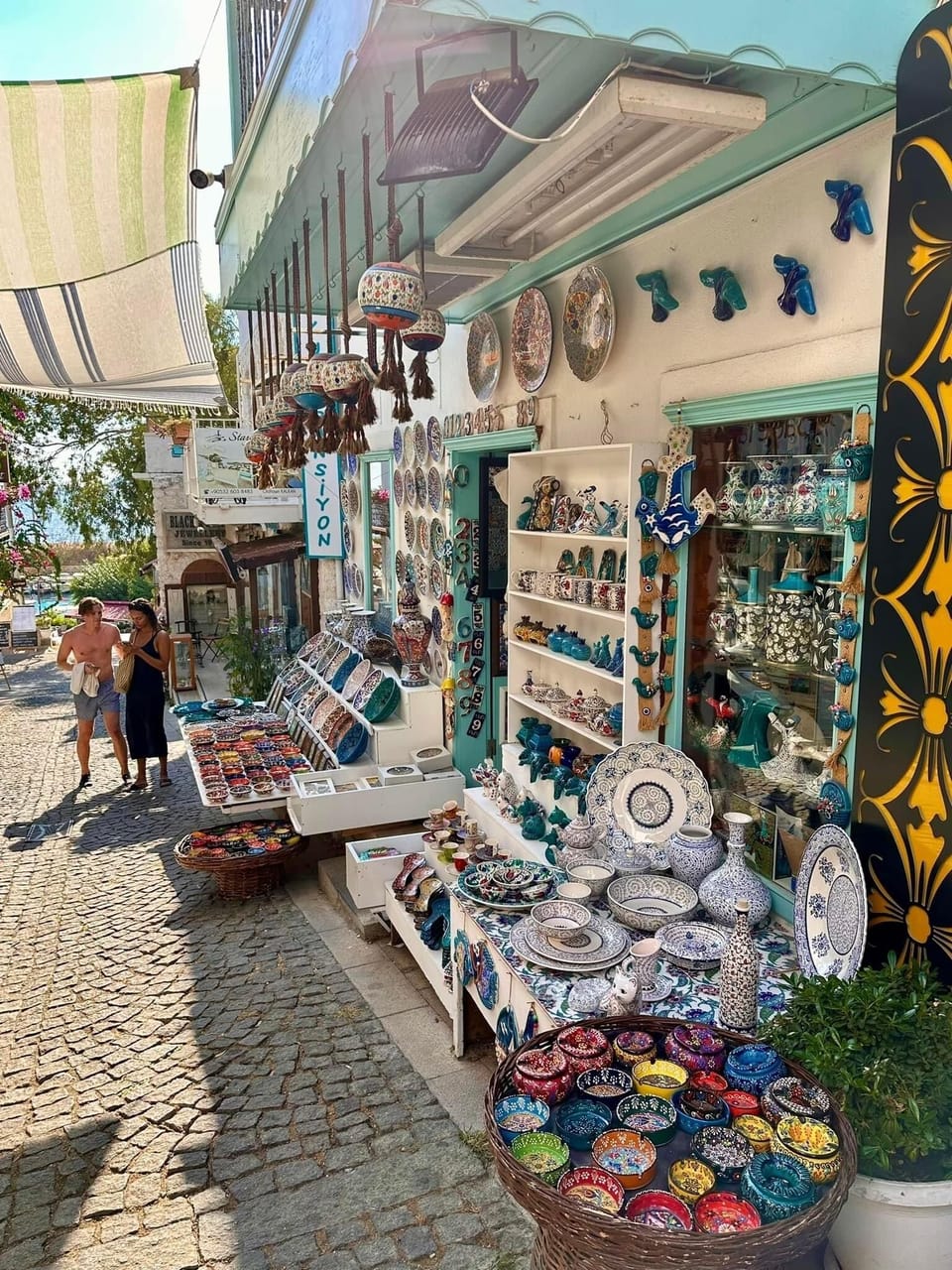 Pretty cobbled streets in town