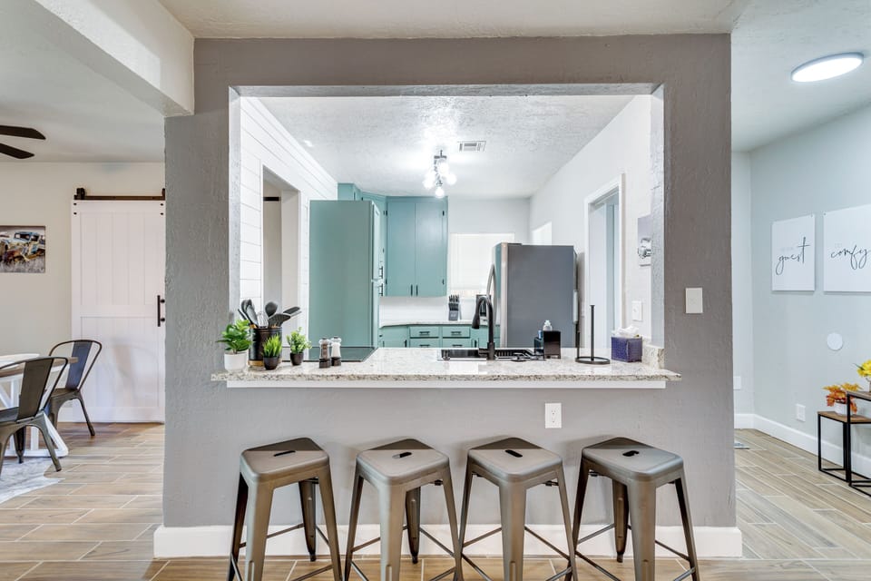 Property Interior | Single-Story Home | Free WiFi | Central A/C & Heating