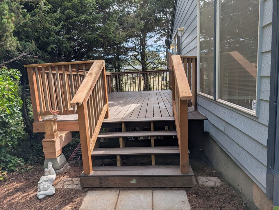 Deck off dining room