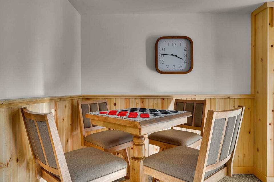 Card Table with Checkers