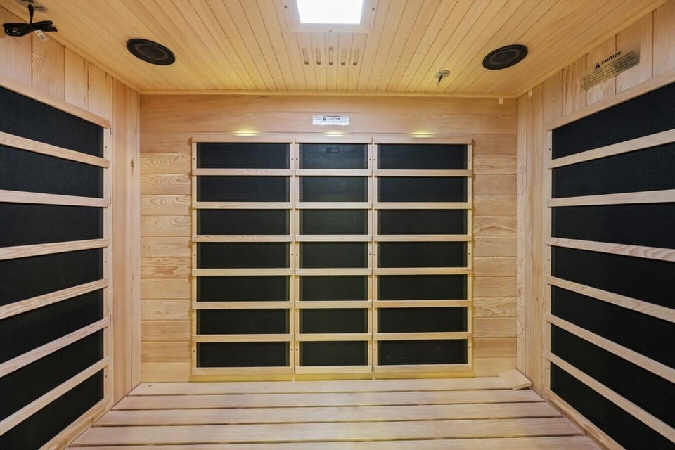 Infrared sauna for post-hike recovery