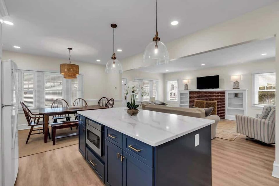 Open concept kitchen/dining room/living room so the whole family can be together! 