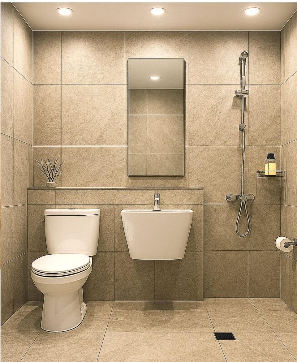 Basic Double or Twin Room, Multiple Beds, Non Smoking, Private Bathroom | Desk, laptop workspace, free WiFi