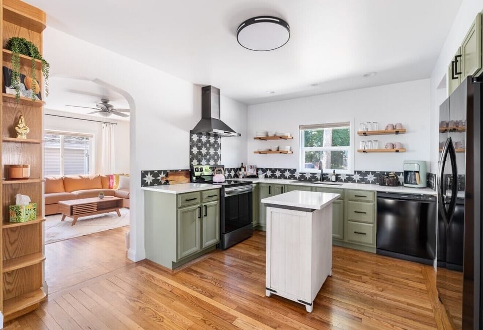 Updated and stocked kitchen