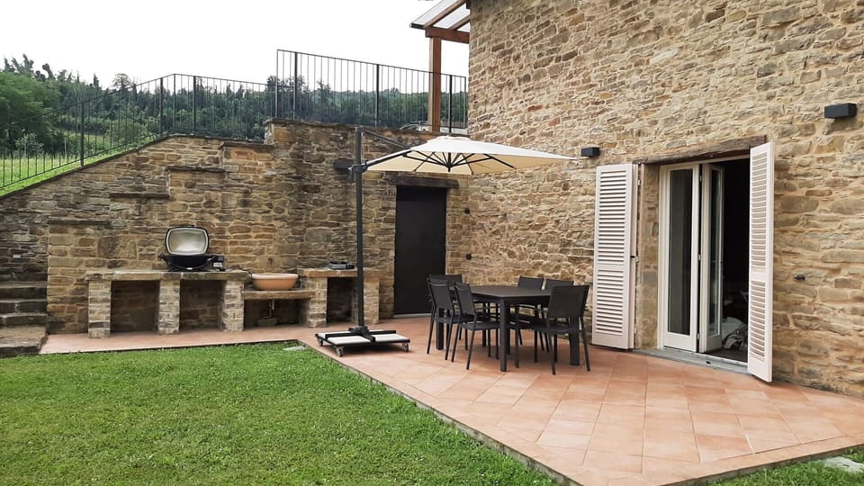 Door, Home, Brick, Porch, Cottage, Flagstone, Outdoor Furniture, Shade, Brickwork, Backyard