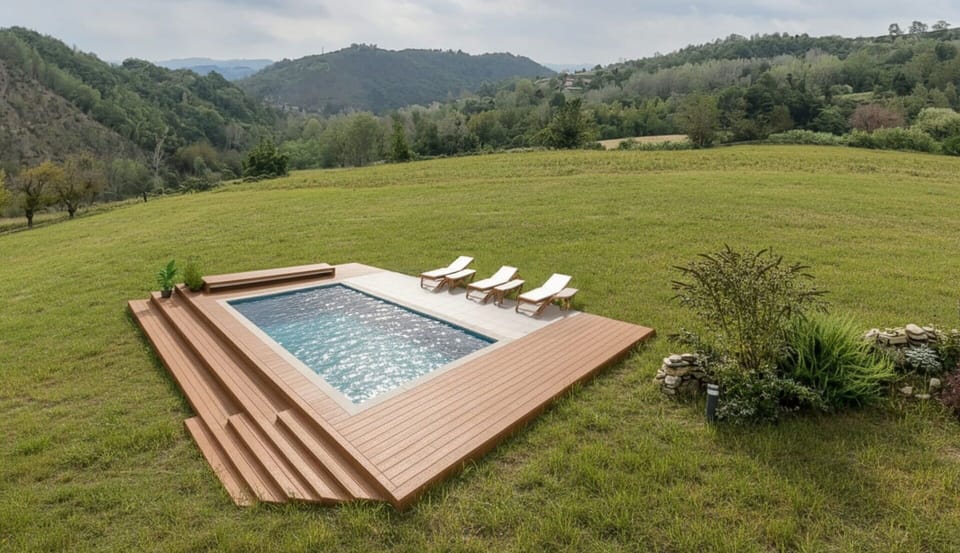 Wood, Swimming Pool, Leisure, Hardwood, Garden, Wood Flooring, Wood Stain, Eco Hotel, Deck, Landscaping