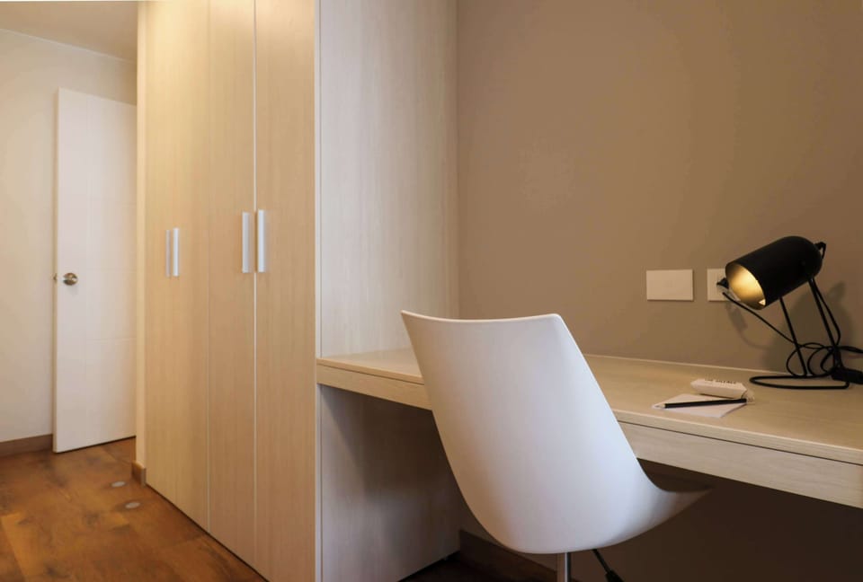 Modern and well-lit desk