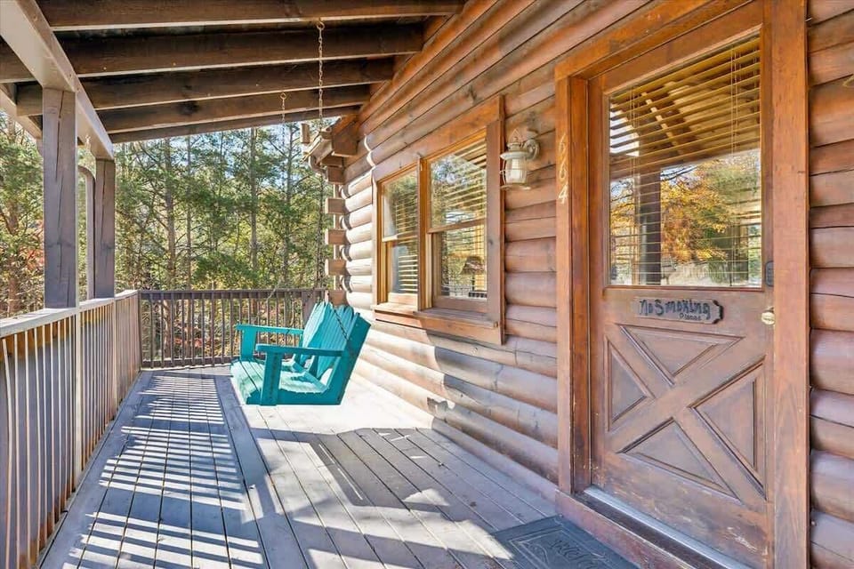 Outdoor dining table for meals in the fresh air.
