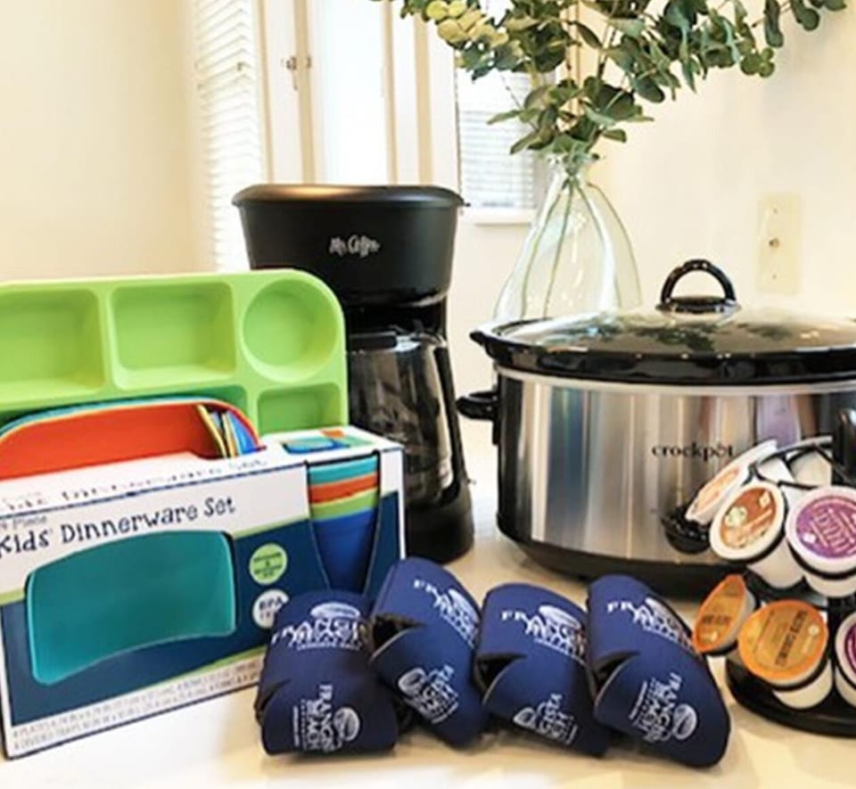 Drip and Keurig Coffee maker included, Kids Dinnerware and Crock Pot