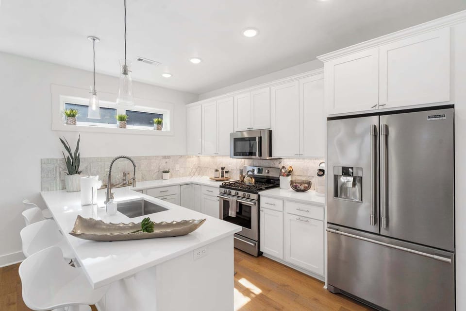 Fully-stocked kitchen