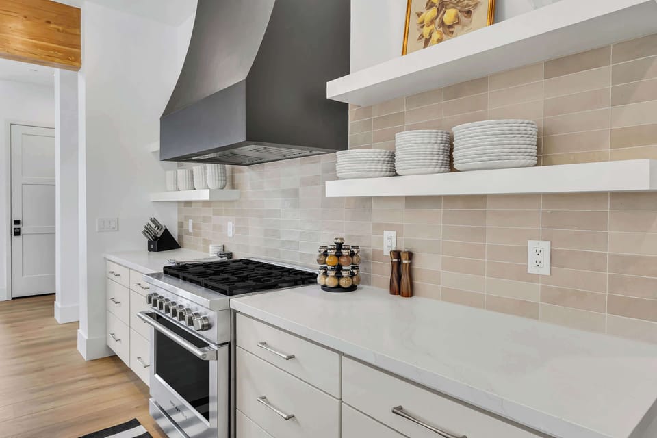 Kitchen with brand new appliances