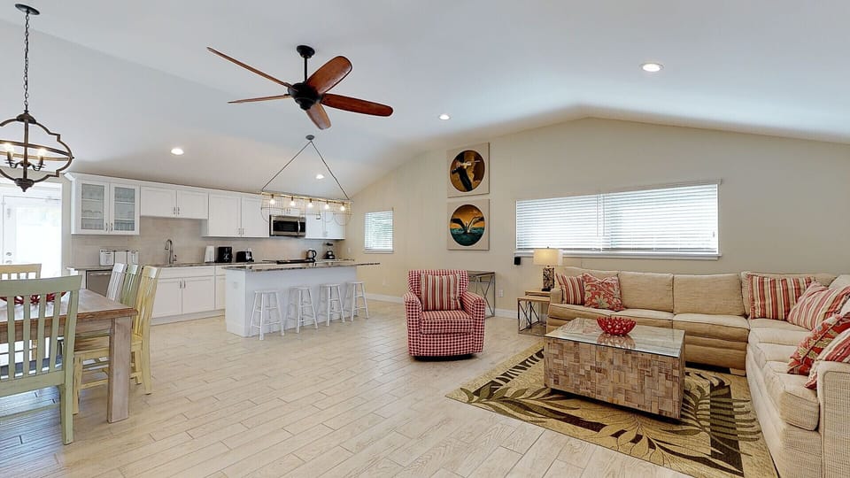 201 69th AMI Beach Home, Living Room with Kitchen