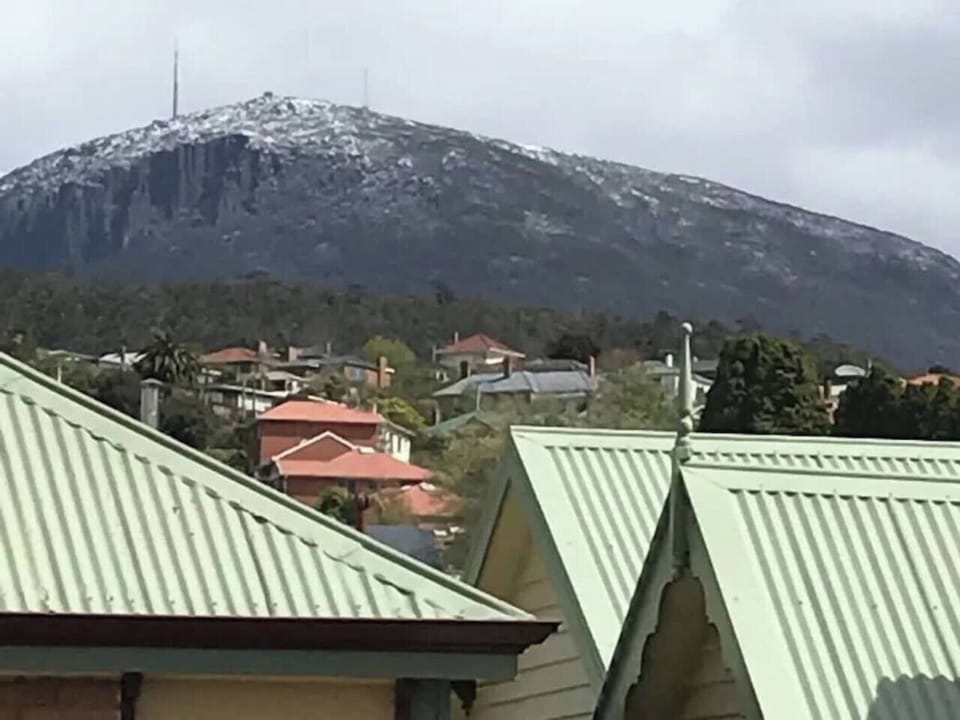 Situated upstairs, you'll enjoy peaking views Mount Wellington.
