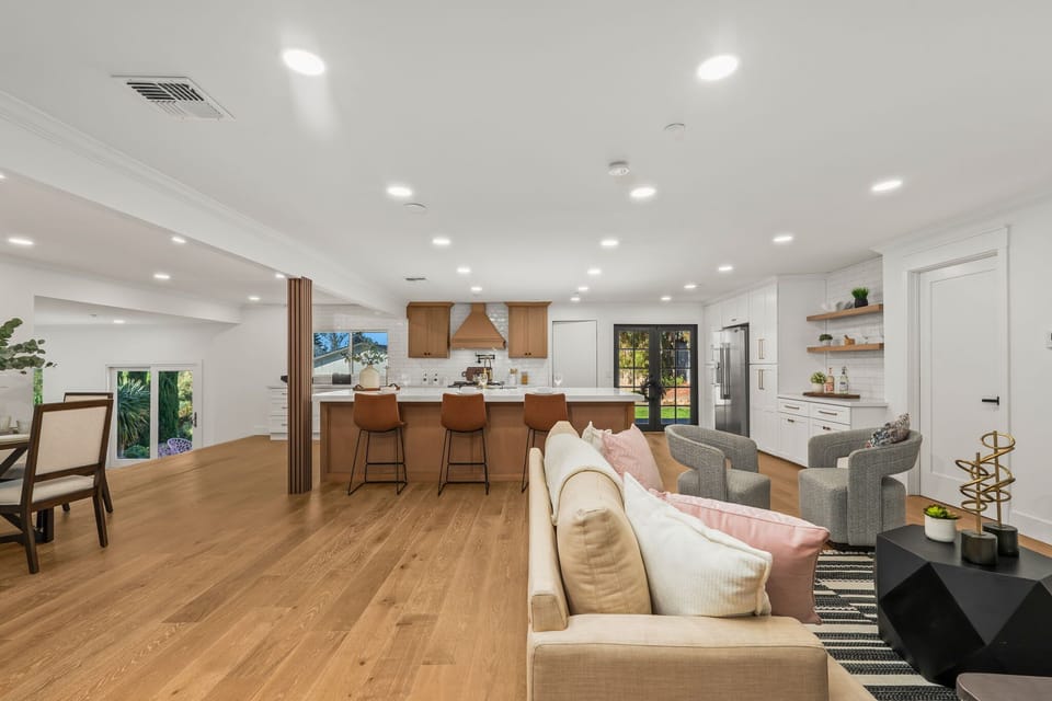 Inviting second living space with cozy atmosphere