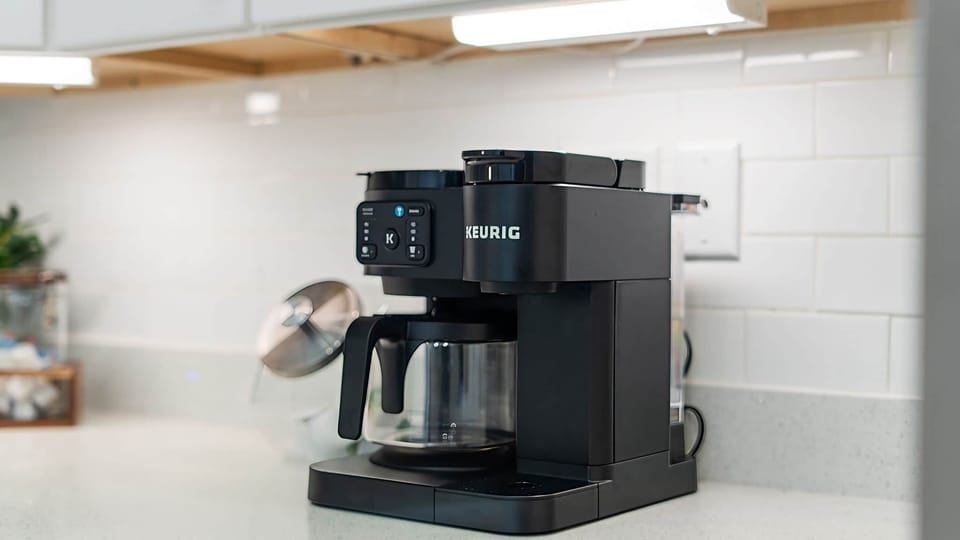 Keurig with pod and drip coffee option