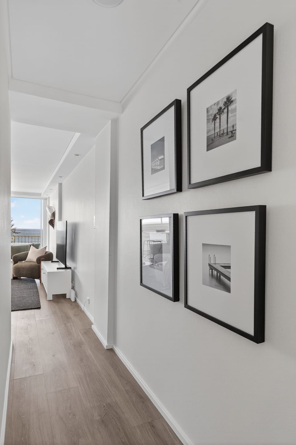 Entrance hall to living room