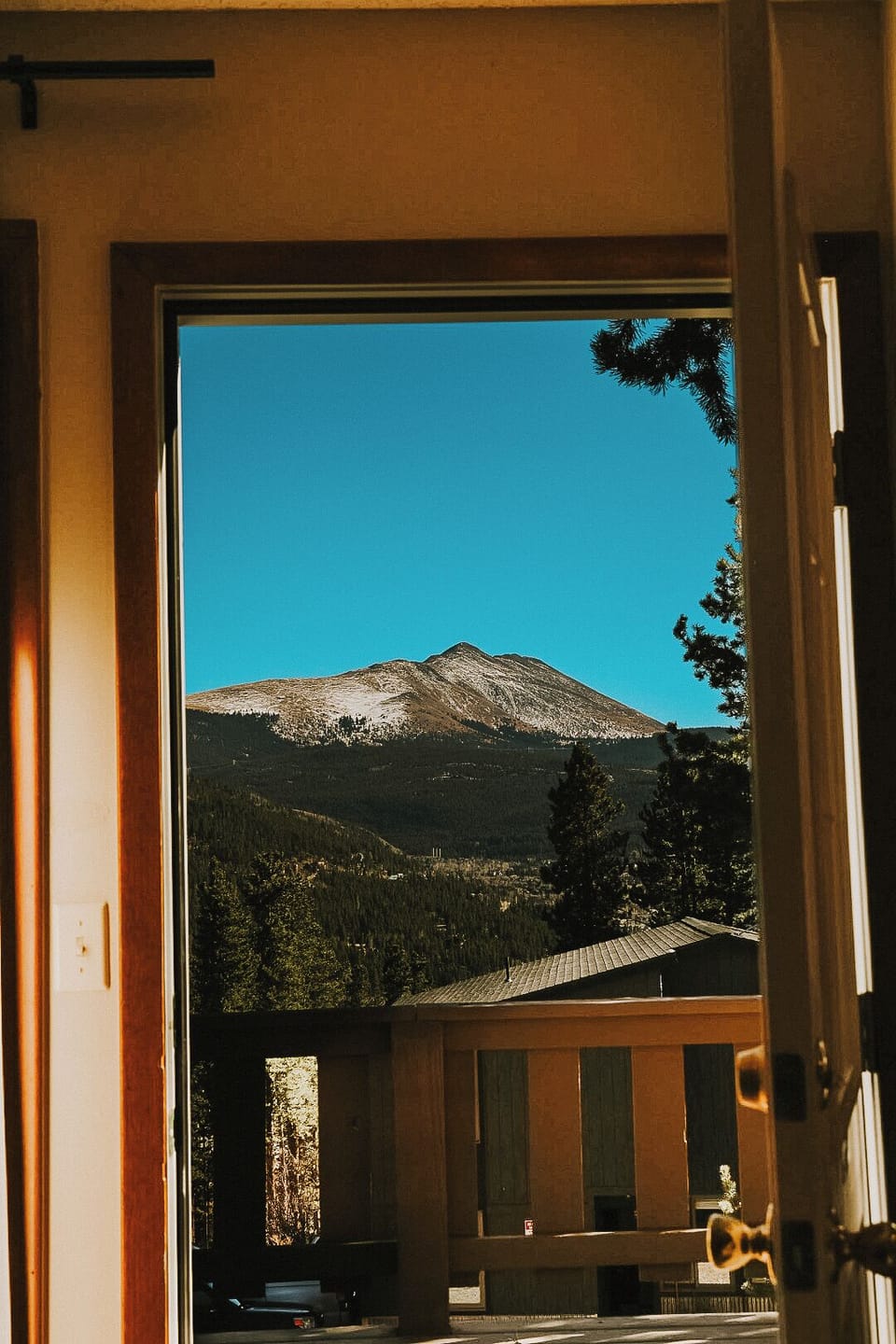 Views of Baldy Mountain from Ski Pole Chalet's Dining room.