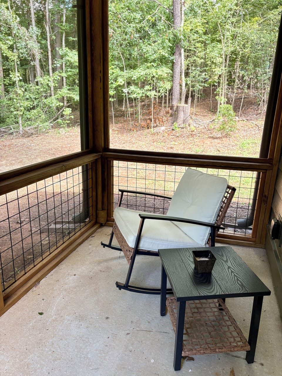 Watch deer from the screened in porch