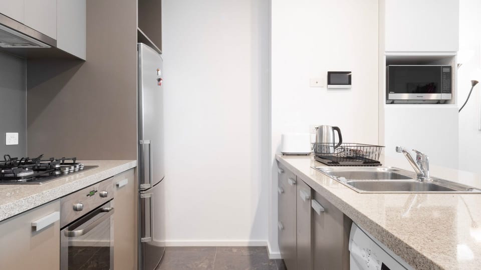 Fully equipped kitchen ready for home-cooked meals