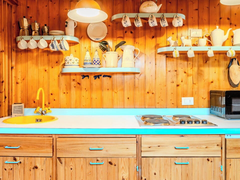 Wood, Kitchen, Countertop, Interior Design, Cabinetry, Room, Wood Stain, Paint, Cupboard, Drawer