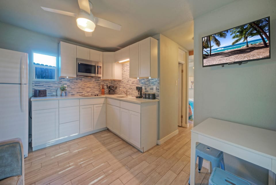 Catch up on your favorite TV shows in the living room.