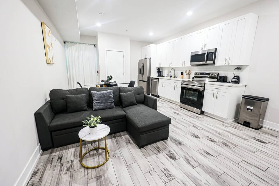Comfortable seating arranged for conversation and relaxation.